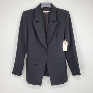 Women's‎ Good American Women's Fit and Flatter Blazer Jacket SZ 2 / Medium Black